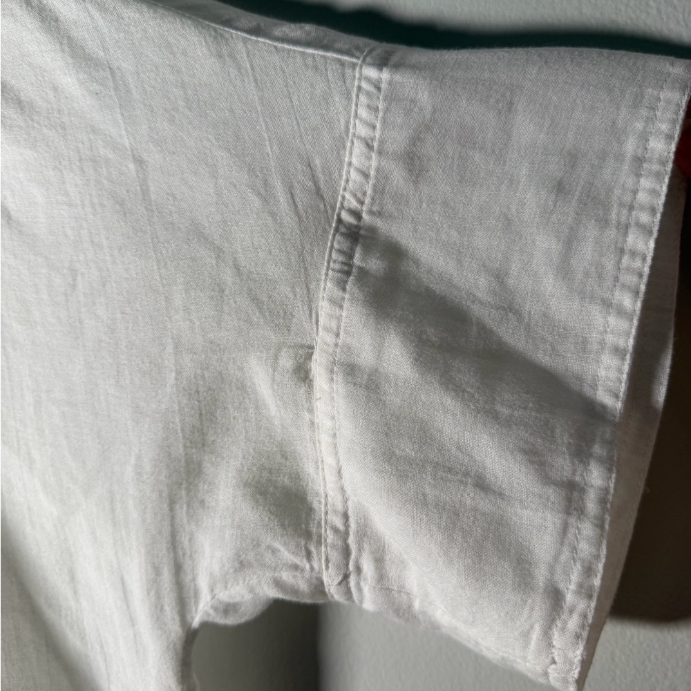 Free People The Best of Me White Gauzy Button-Down Shirt - Picture 8 of 13